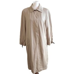 Vintage Marisa Minicucci Tan Trench Coat Women's size 12